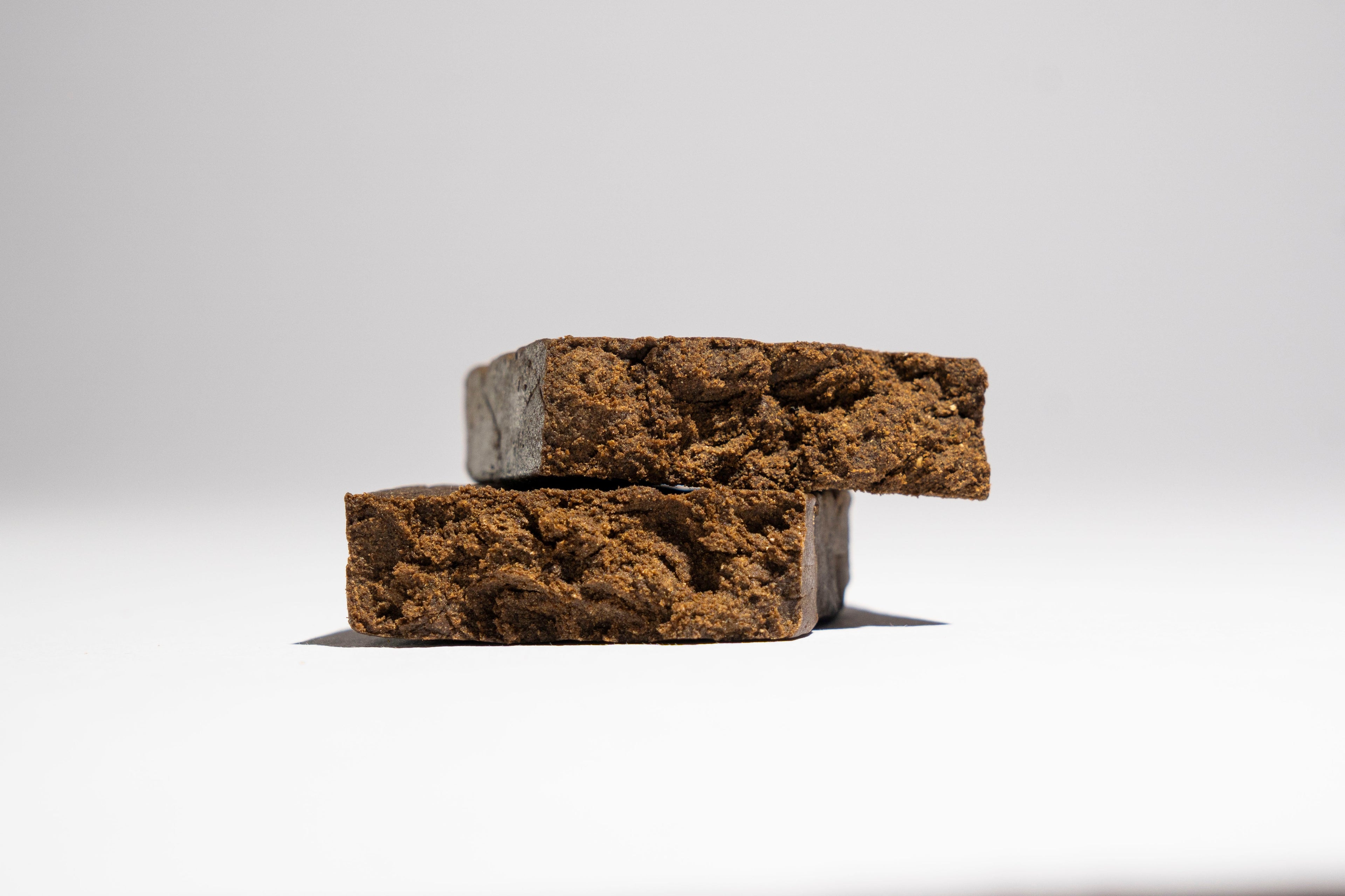 Two hash blocks on a white background