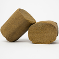 THCA Hash Mousse – light brown mousse hash pieces with fluffy interior and smooth outer surface

